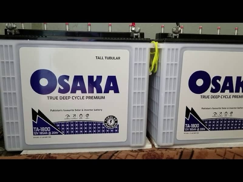 Osaka Tall tubular 1800 batteries 0