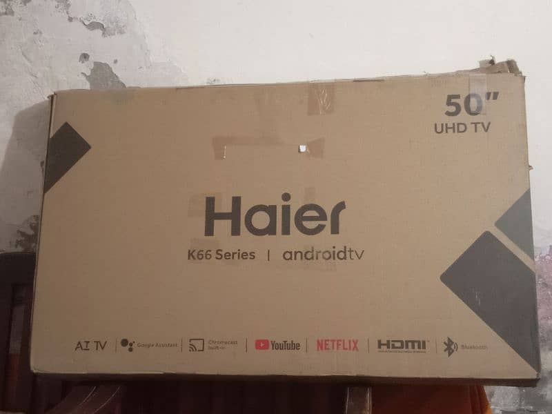 haier led 50 inch model LE50K6600UG good condition 1