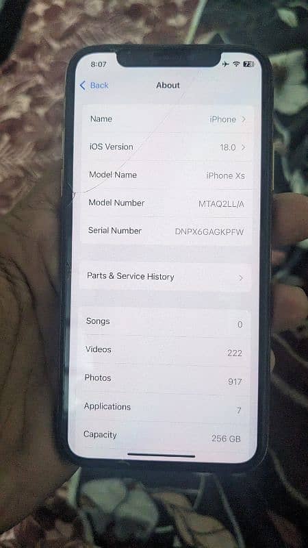 Iphone XS (Non PTA) 256GB 2