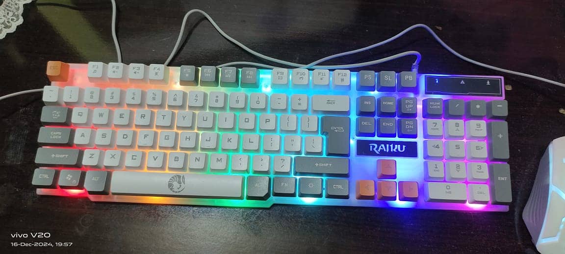 RAIKU T26 Wired 104 Keys Membrane Keyboard And Mouse Suit 10