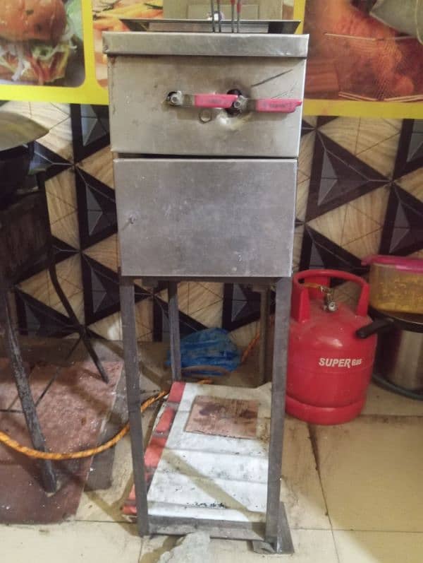 Fries Chips Fryer (Manual ) stand k Sath 0