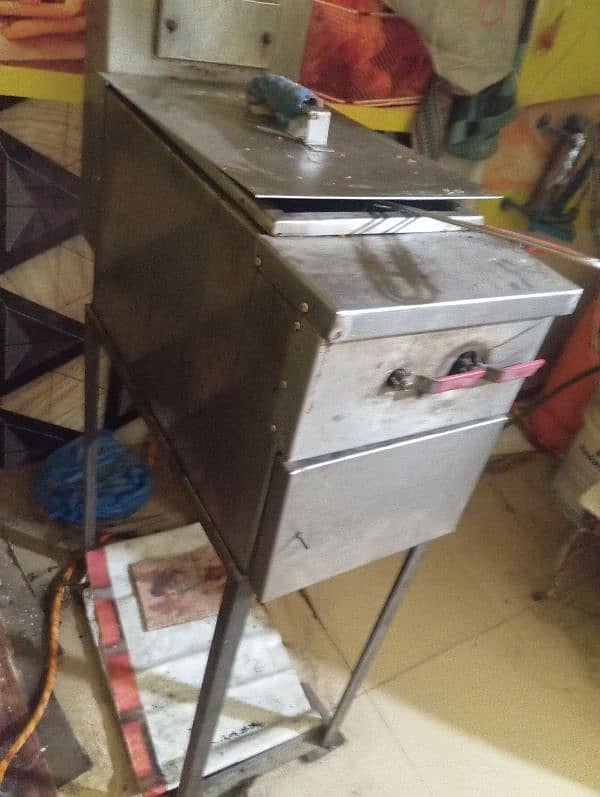 Fries Chips Fryer (Manual ) stand k Sath 4