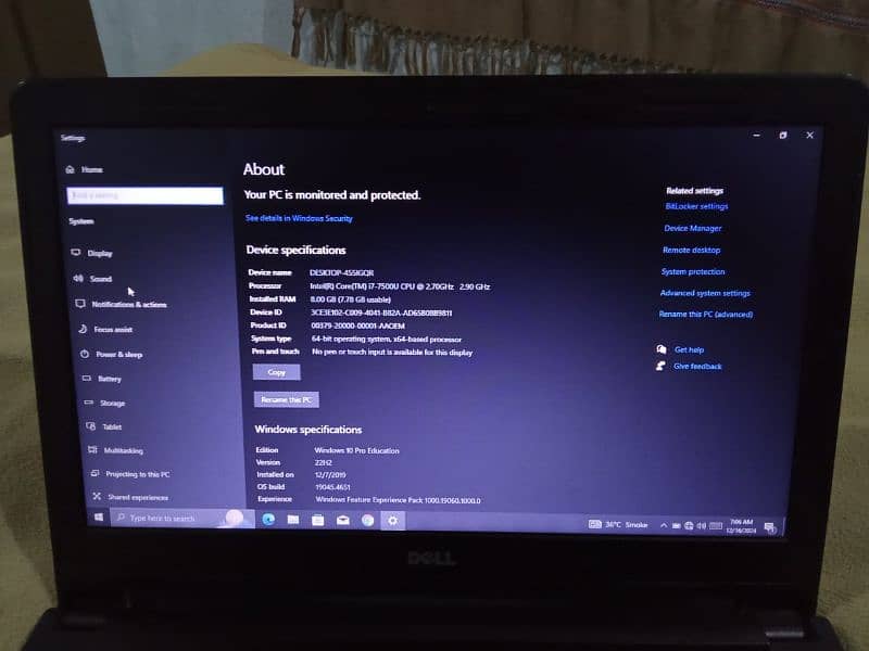 Dell Vostro 14 3468 | Core i7 | 8GB DDR4 RAM | 250GB SSD + 500GB HDD | 2