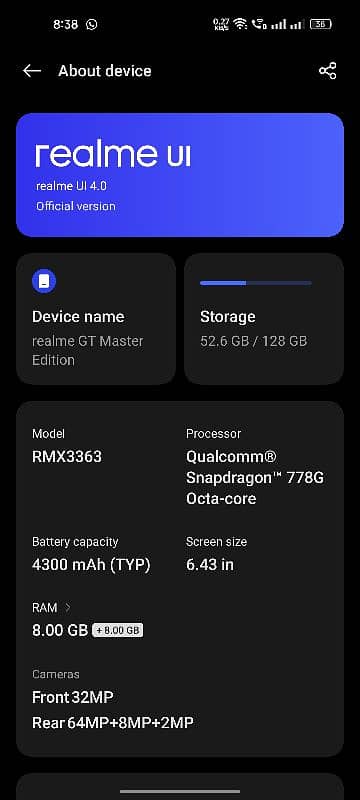 Realme GT Master Edition Official PTA Approved 6