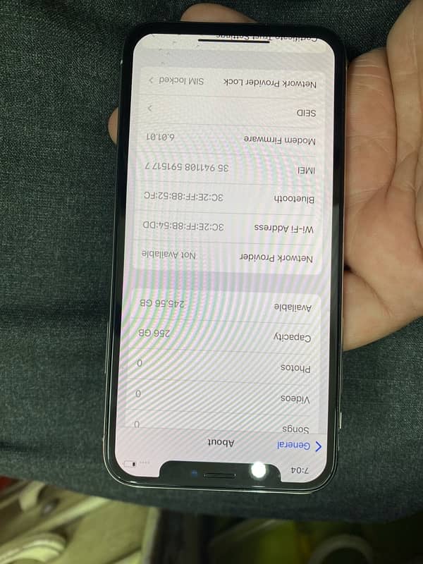 iPhone x 256gb jv 1