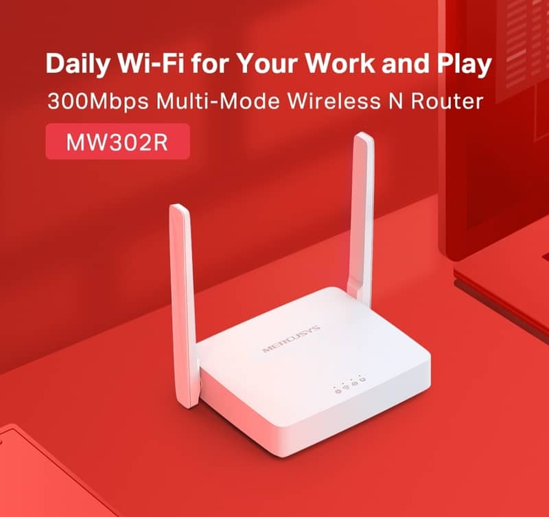 Mercusys 300Mbps Multi-Mode Wireless N Router. 1