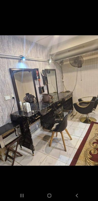 Beauty Salon for sale running salon with complete setup 9