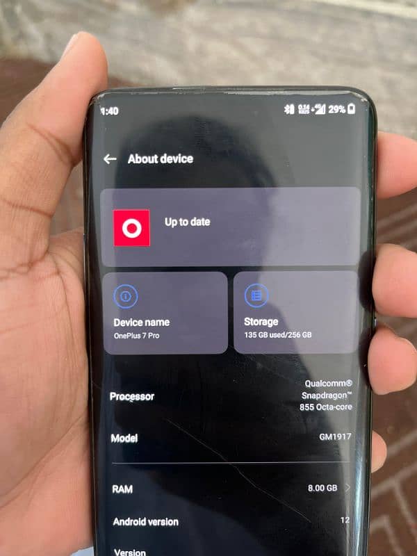 OnePlus 7pro for sale 12/256 8