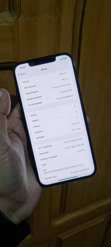 IPhone 12pro max 256gb pta approved 87bth 8