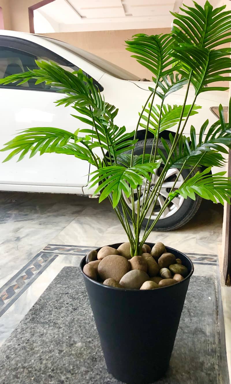 Artificial Areca Palm 3 Feet Plants with ORIGINAL IKEA POTS 1