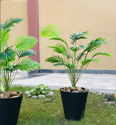 Artificial Areca Palm 3 Feet Plants with ORIGINAL IKEA POTS 2