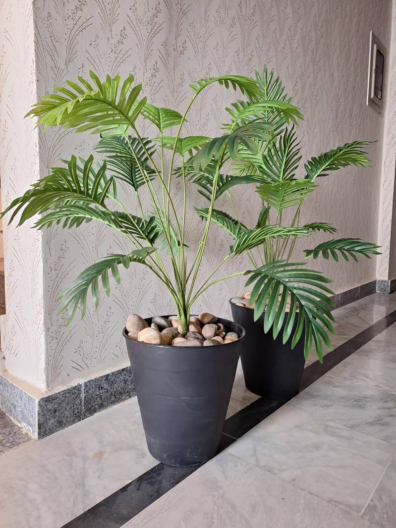 Artificial Areca Palm 3 Feet Plants with ORIGINAL IKEA POTS 3