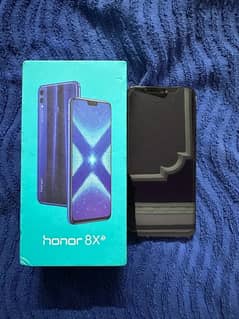 honor 8x with box 4/64gb blue