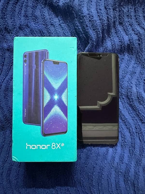 honor 8x with box 4/64gb blue 0