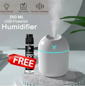 Air Humidifier - 220ml Mini Diffuser for Air Freshener with free 5ml 0