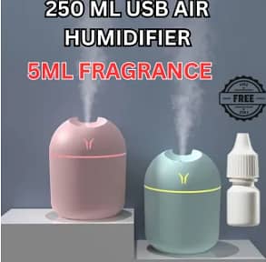 Air Humidifier - 220ml Mini Diffuser for Air Freshener with free 5ml 1