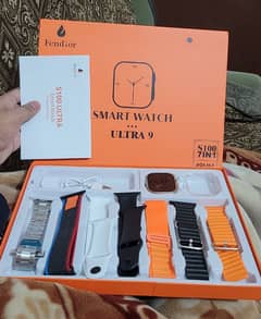 touch smart watch with 7 straps