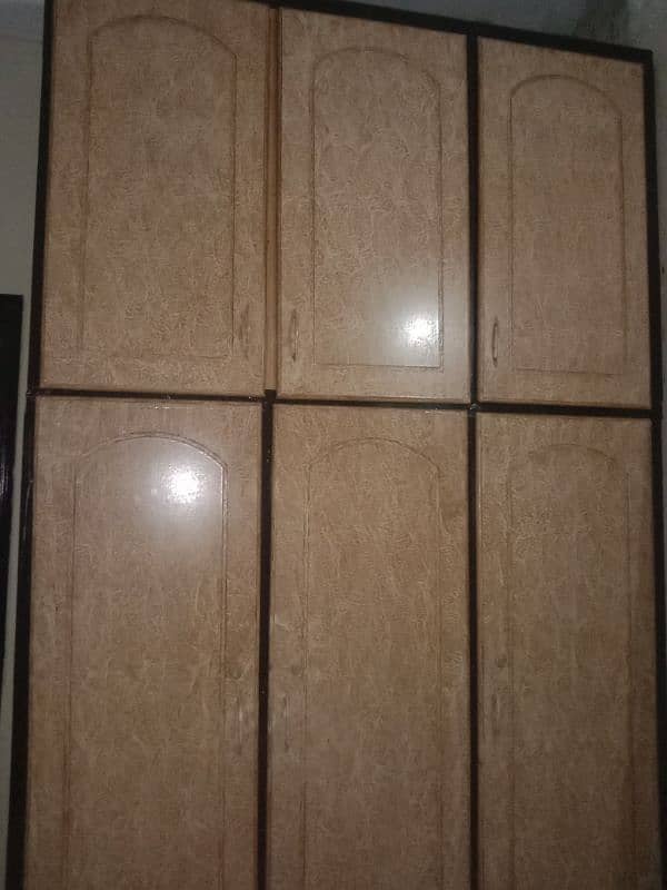 full size wooden cupboard double parts 2