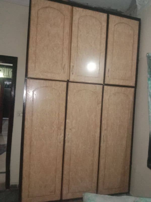 full size wooden cupboard double parts 3