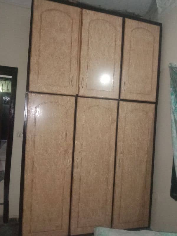 full size wooden cupboard double parts 4