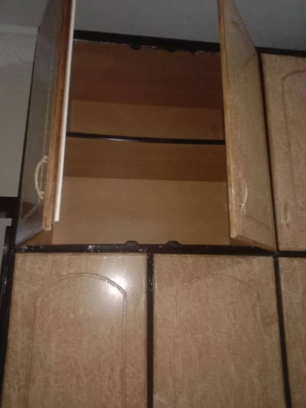 full size wooden cupboard double parts 8