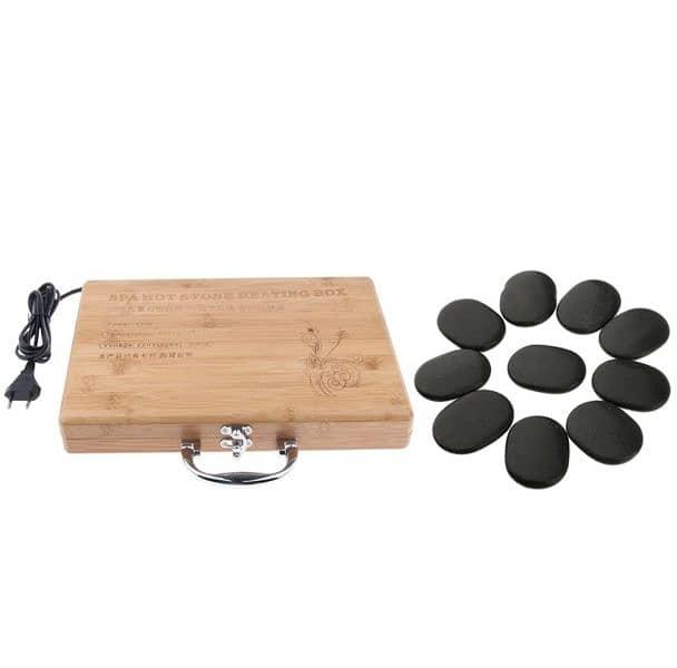 SPA Stones Heater Box Wooden Imported 1