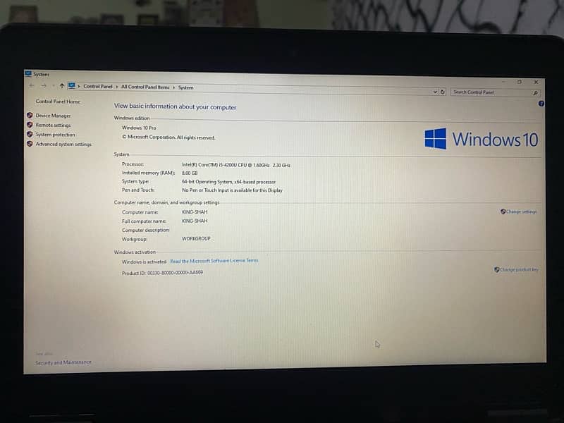 Dell i5 4th gen 8 gb ram 128 ssd 0