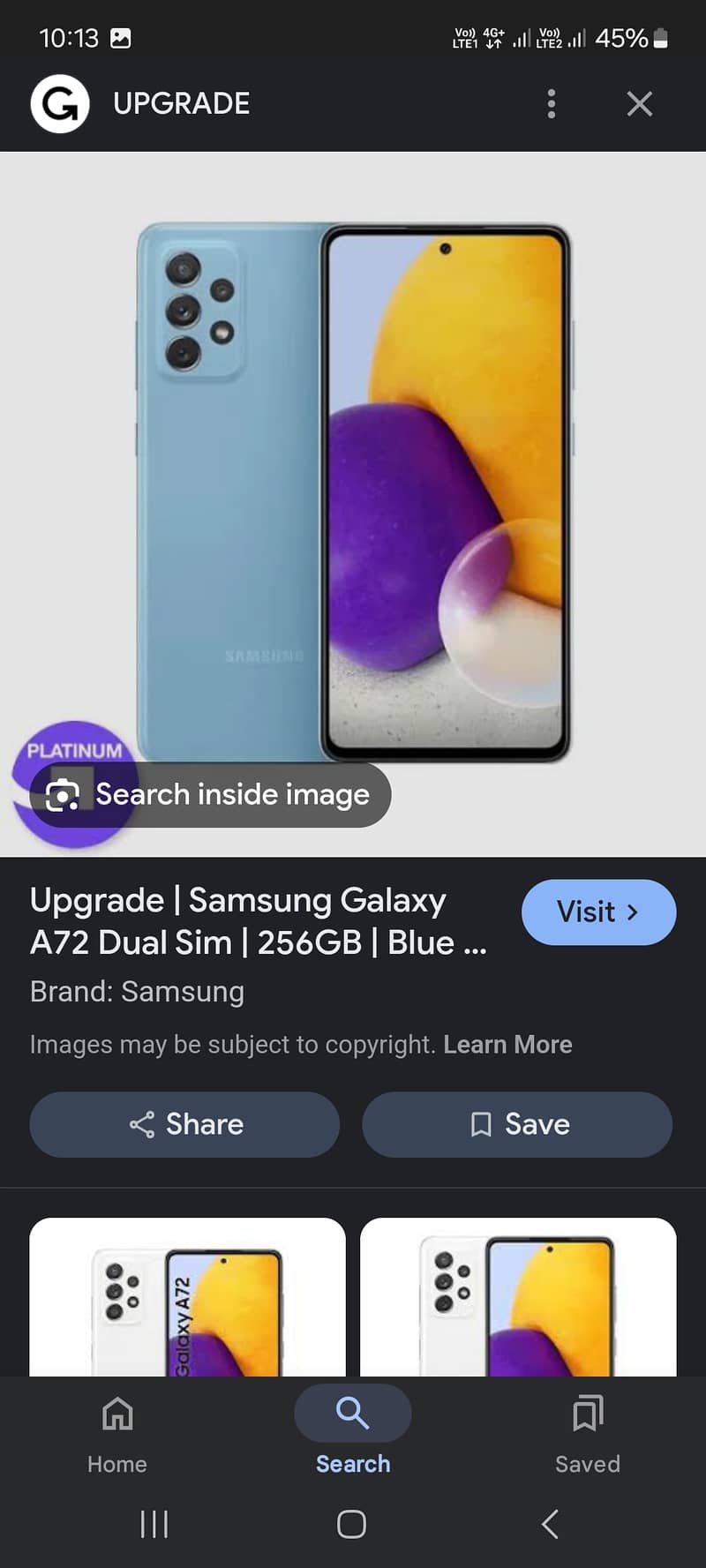 Samsung Mobile A72 0