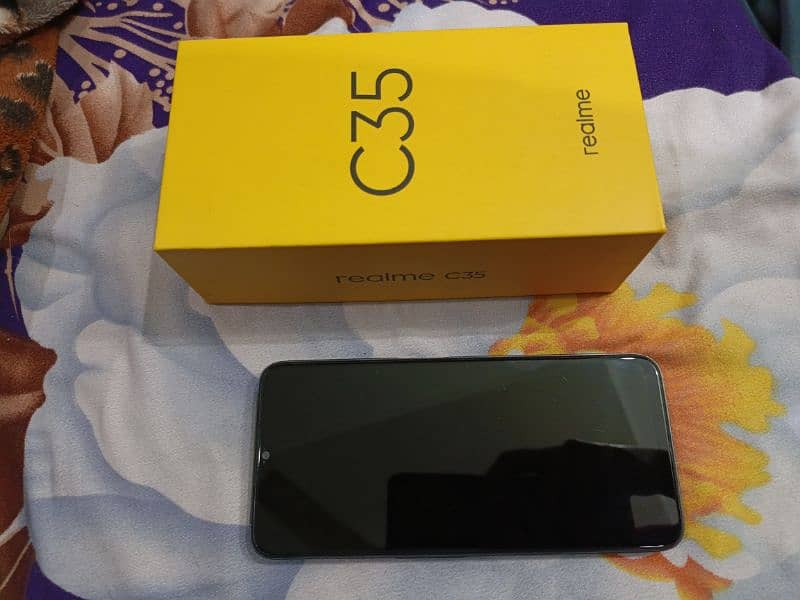 realme c35 good condition full complete box 4 128 0