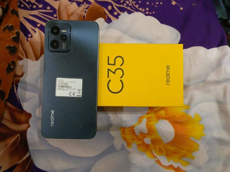 realme c35 good condition full complete box 4 128 1