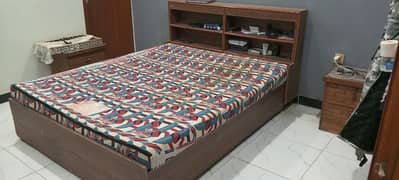 double bed with mattress