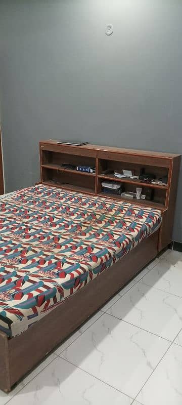 double bed with mattress 1