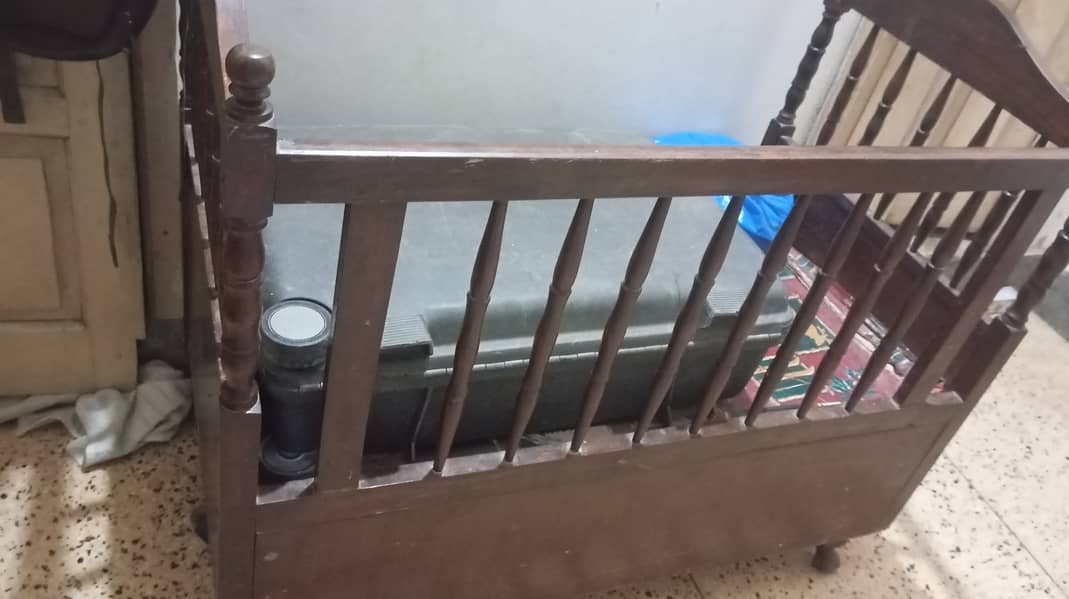 Wooden baby cart/ wooden baby bed 4