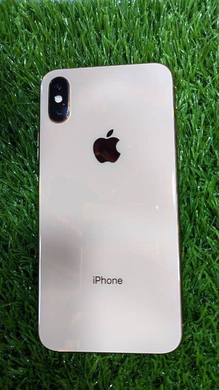 iphone xs 64gb pta approved both sim gold colour 2