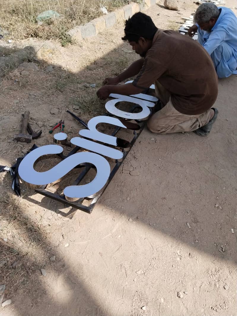 Services for customise SS 3D letter stainless steel and acrylic 3D 0