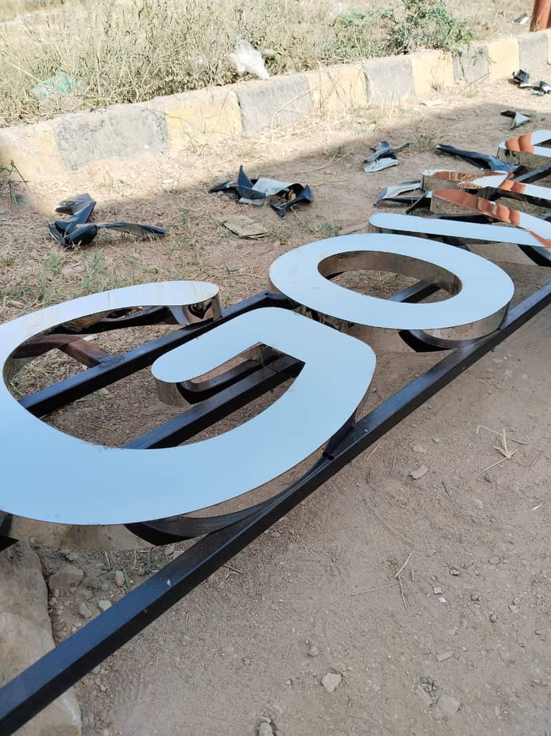 Services for customise SS 3D letter stainless steel and acrylic 3D 3