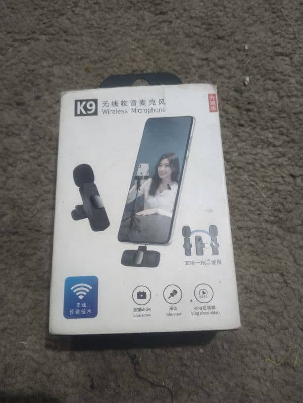 New k9 vlogging wireless microphone for android and iPhone 4