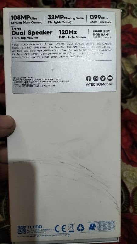 I m selling my new Tecno Spark 20 Pro. . . . just 1.5 month used. . . 8