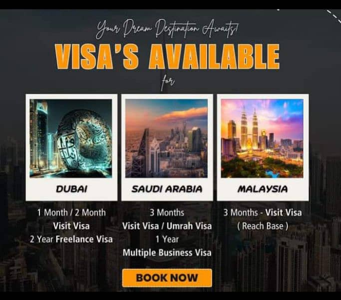 Airline Tickets & Visit Visas Available 1