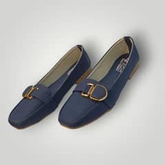 Women's Casual Blue Rexine Pumps - Free delivery