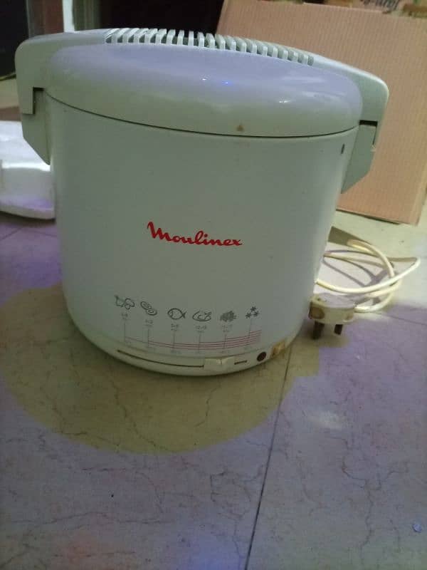 moulinex orignal made France very rare used Fryer with box 2