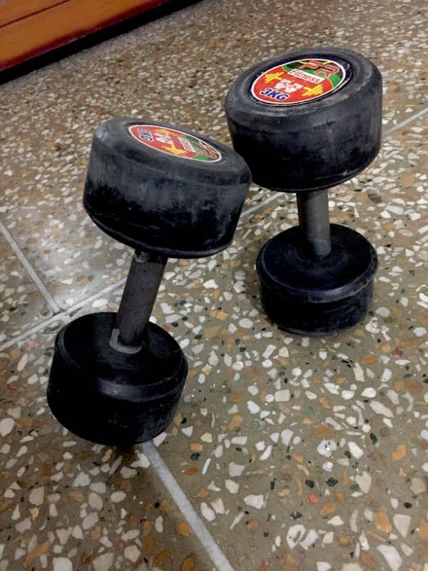 3kg pair dumbbells 3