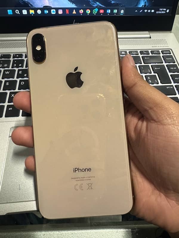 iphone xs max, pta approved, 256gb, dual sim 0