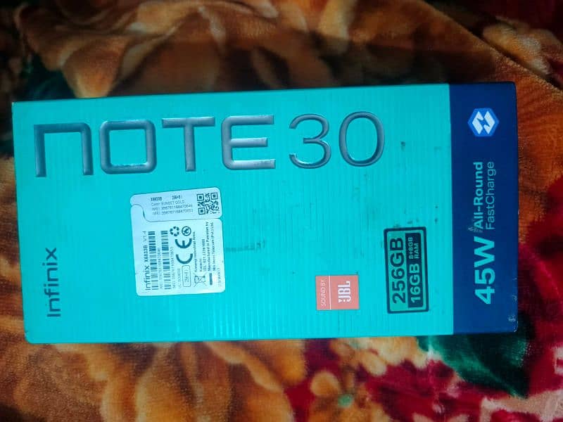 Infinix Note 30  8+8 (12) GB RAM 256 GB ROM 7