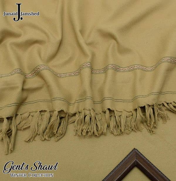 J. Junaid Jamshed-Wool Embroidery Shawl 0