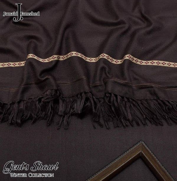 J. Junaid Jamshed-Wool Embroidery Shawl 1