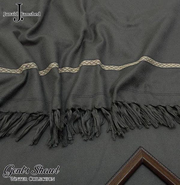 J. Junaid Jamshed-Wool Embroidery Shawl 5