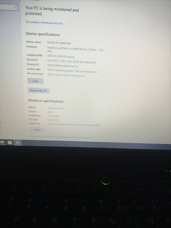 Lenovo laptop i5 2gen 4gb ram 128 SSD urgent for sale 3