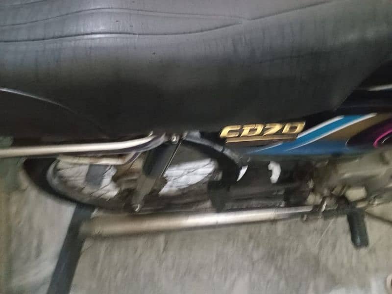 Honda CD 70 2007 model golden number bike 1