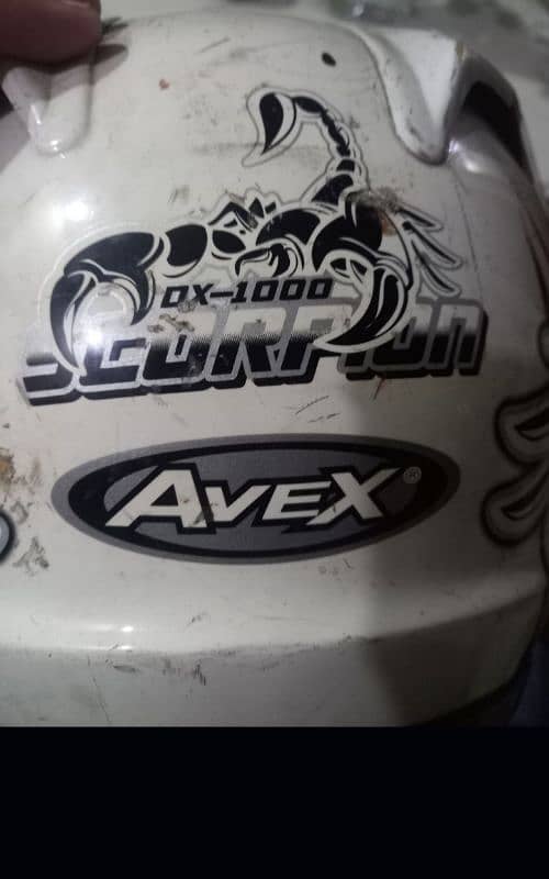 Anex Dx 1000 model white Helmet standard size in 9/10 condition 6